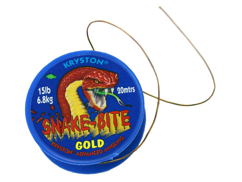 Поводочный материал Kryston Snake-bite gold camo coated 15lbs - фото 1