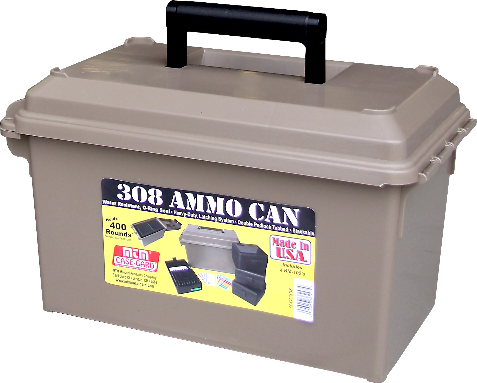 Ящик MTM для хранения в комплекте с кейсами для патронов RM-100 ACC308: цен...