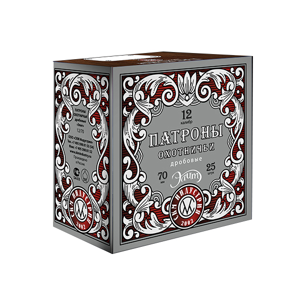 Патрон 12х70 СКМ 5 36 био Элит - фото 1