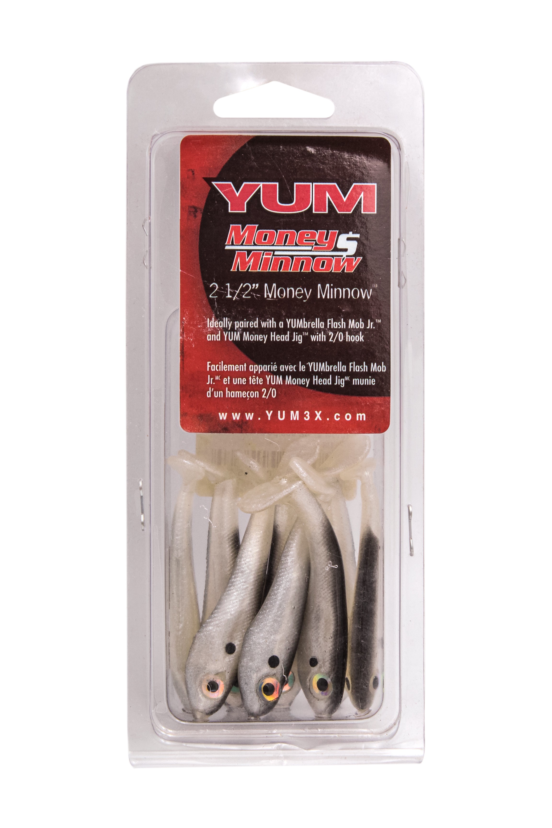 Приманка Yum Money minnow 2'' цв 909 pearl black back - фото 1