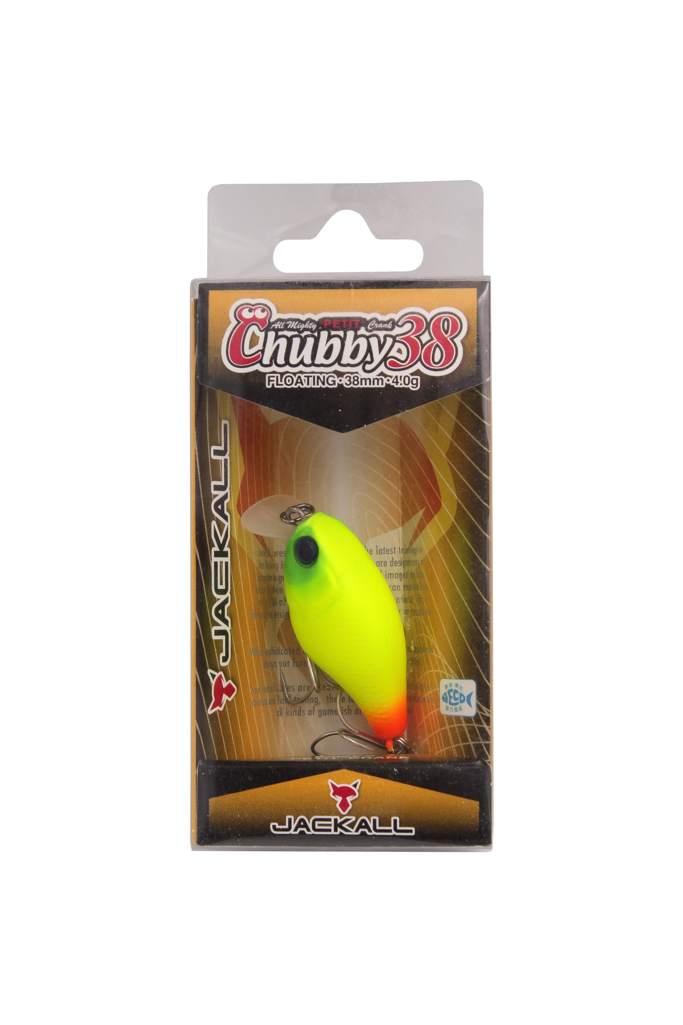 Воблер Jackall Chubby 38 chartreuse orange - фото 1