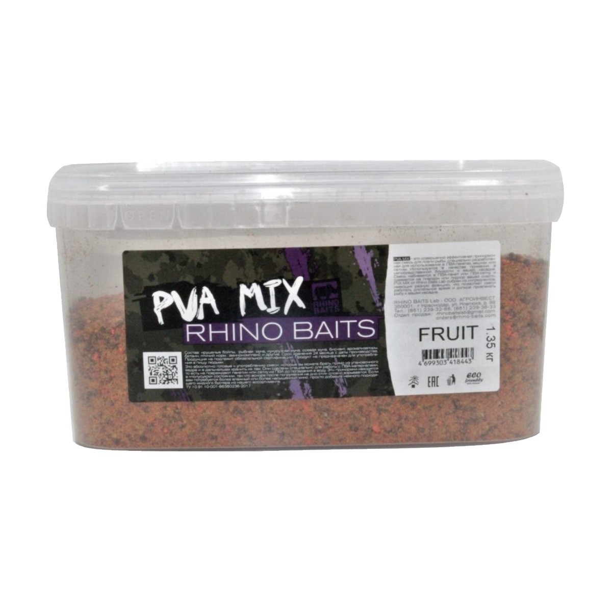 Прикормка Rhino Baits Stick mix (для ПВА)  fruit ведро 1,35кг
