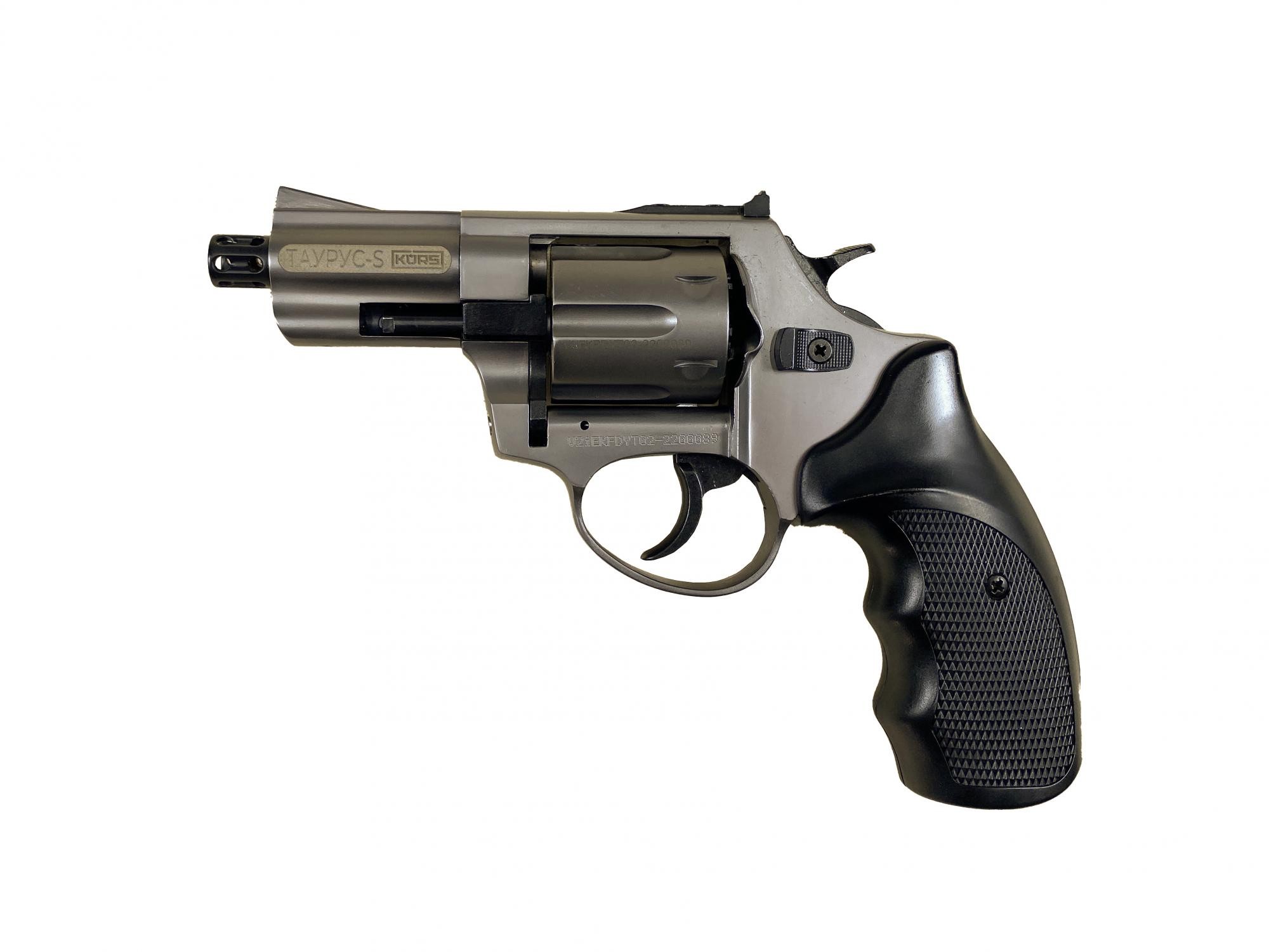 Револьвер Курс-С Таурус-S 10ТК сигнальный 2,5&quot; 5,5мм фумо графит