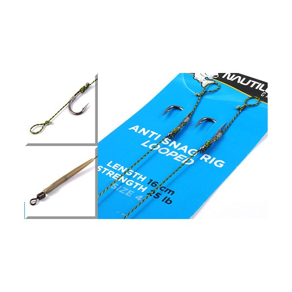 Оснастка волосяная Nautilus Anti snag rig 16см 25lb №4 - фото 1