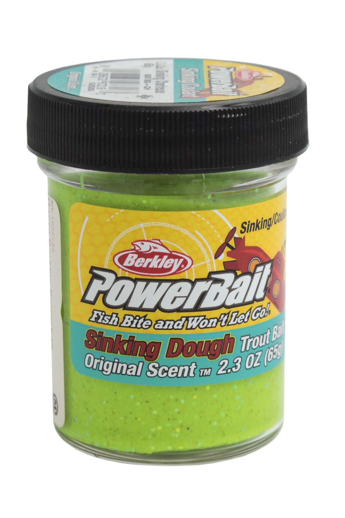 Паста Berkley Powerbait Sinking Glitter Trout Bait 50гр Chartreuse - фото 1