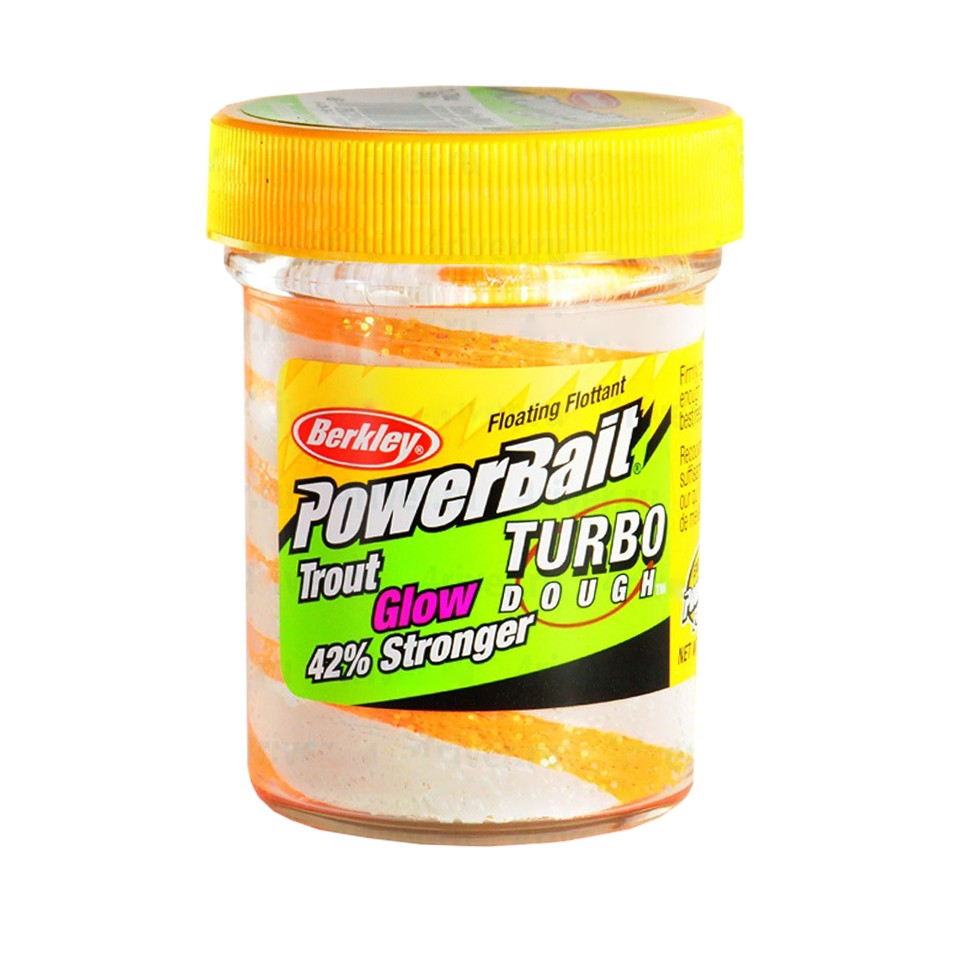 Паста Berkley Powerbait select glitter Turbo Glow 50гр Orange/White Glow - фото 1