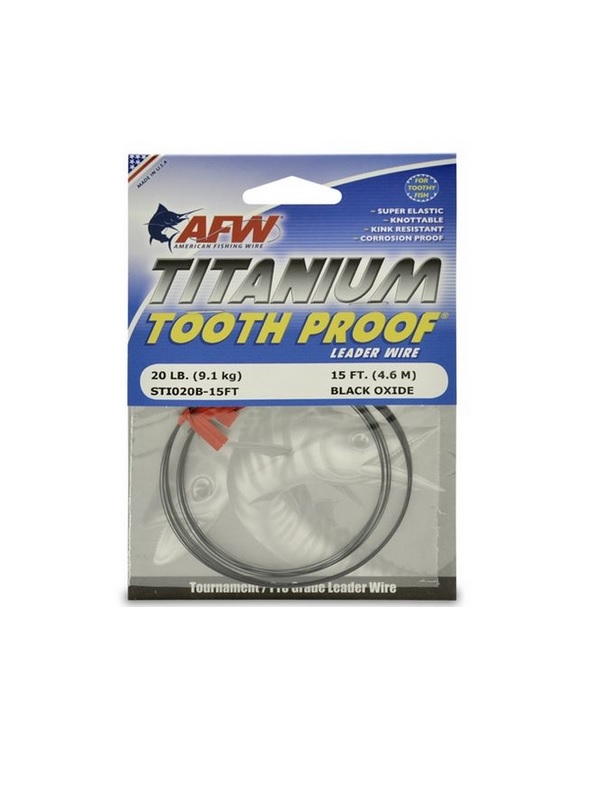 Поводковый материал AFW Titanium tooth proof 4,6м 9кг - фото 1