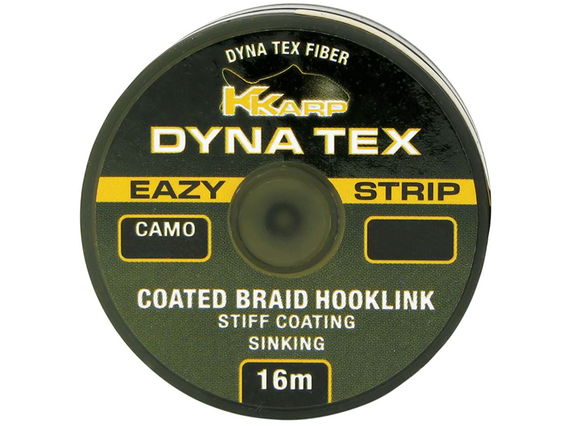 Поводочный материал K-Karp Dyna Tex Eazy Strip 16Mt. 25lbs camo green - фото 1