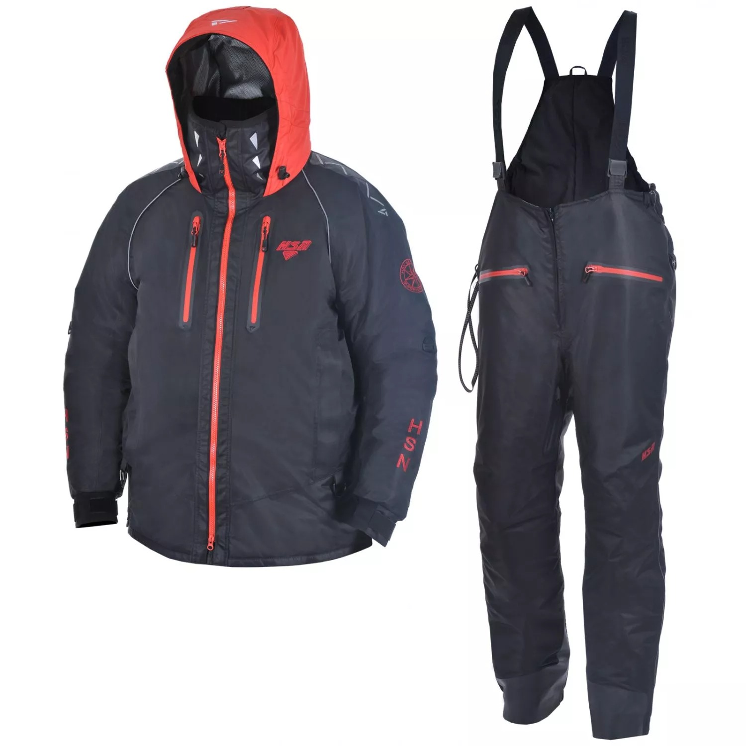 Костюм ХСН Discovery II демисезон hardguard черный-красные молнии - фото 1