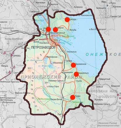 Карта Прионежский район - фото 1
