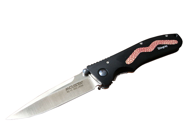 Нож Mcusta Stingray Marron складной клинок 8.4 см сталь VG10  - фото 1