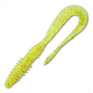 МП Приманка Keitech Mad Wag mini 3,5" Pal 01 chartreuse red flake - фото 1
