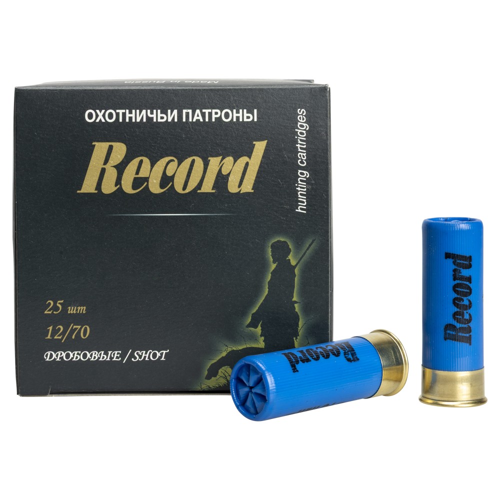 МП Патрон "Рекорд" п/к 12/70 №4 32 гр. NEW (пачка 25 шт, короб., 250) - фото 1