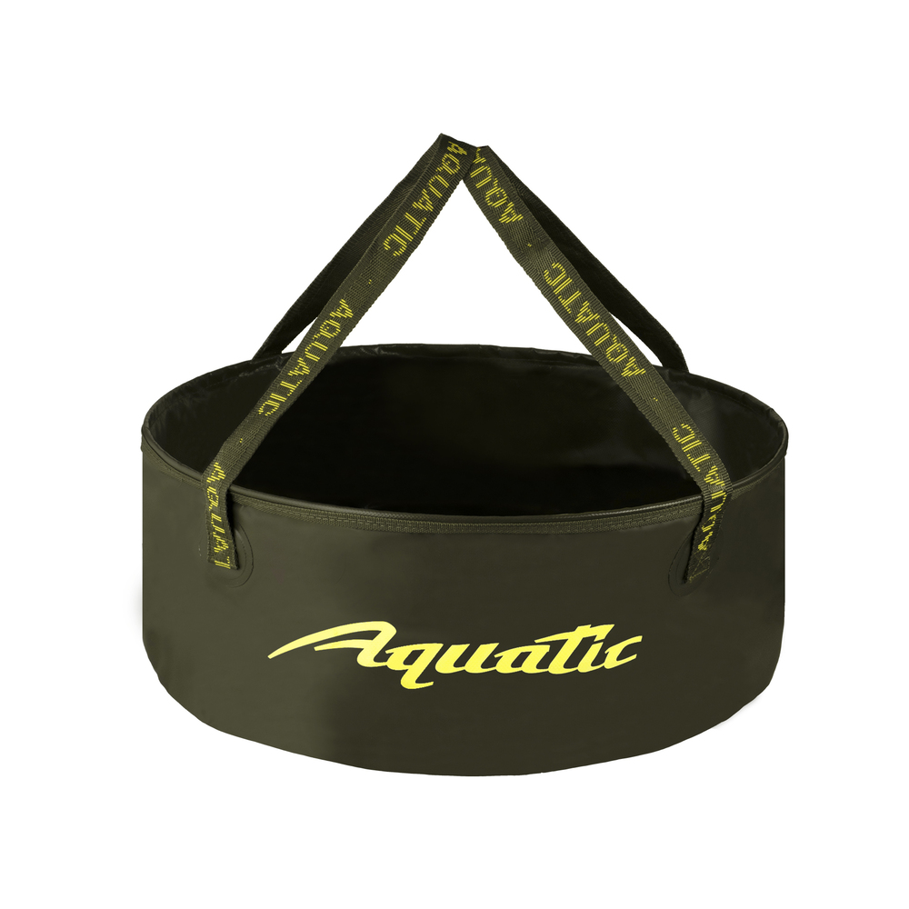 Ведро Aquatic В-12Х для замешивания корма большое 40л хаки - фото 1