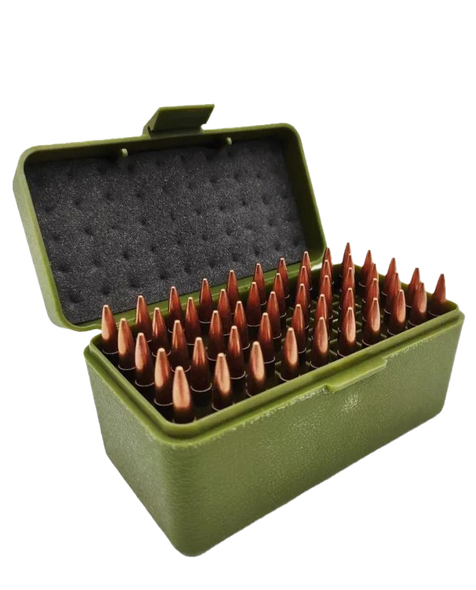 Коробка RHT на 50 патр 223Rem 5.45х39 S-50 зеленый - фото 1