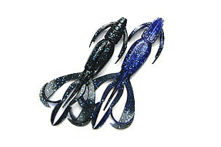 Приманка Keitech 4,4" Crazy Flapper - Black Blue - фото 1
