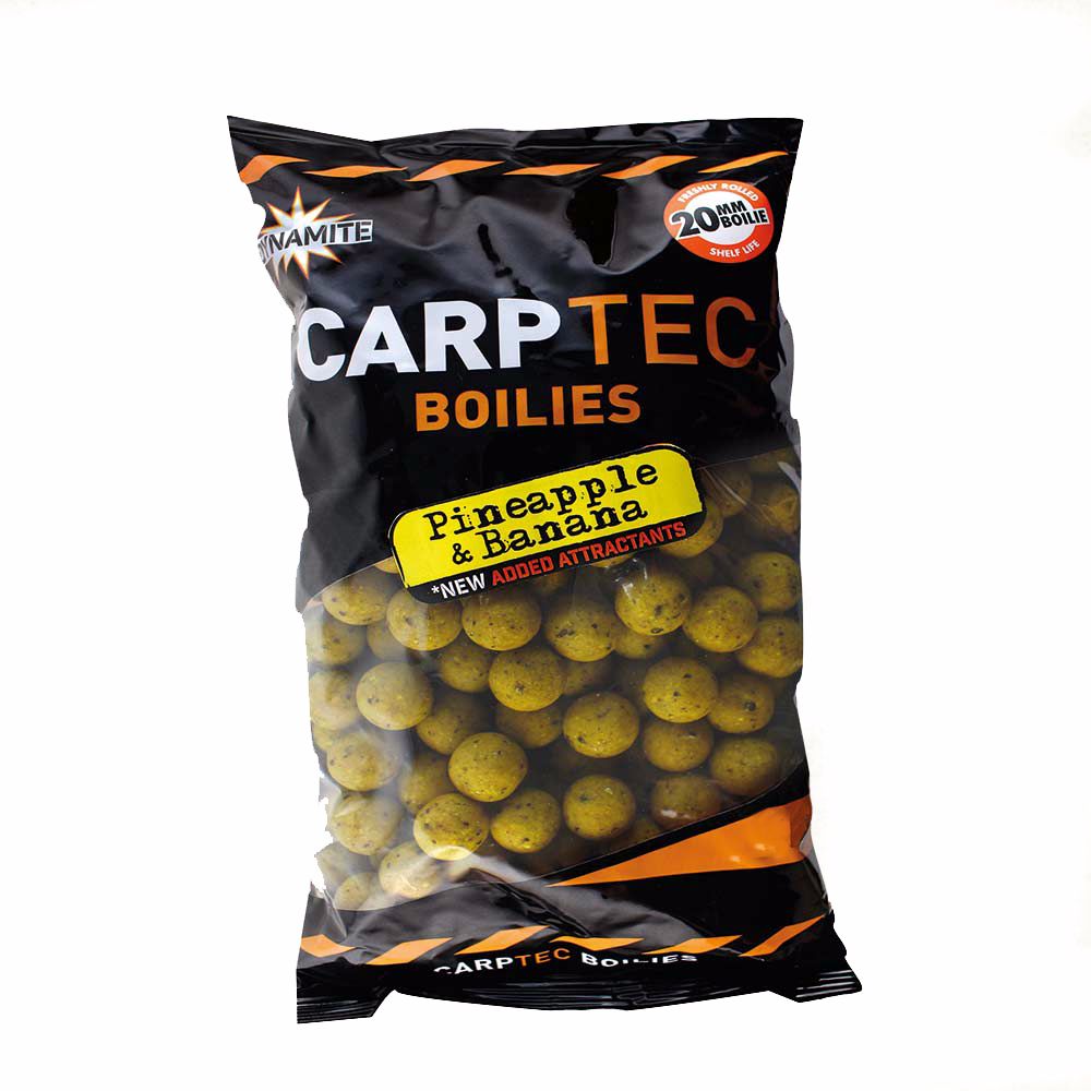 Бойлы Dynamite Baits Carp tec pineapple & banana  S/L 20мм 2кг - фото 1