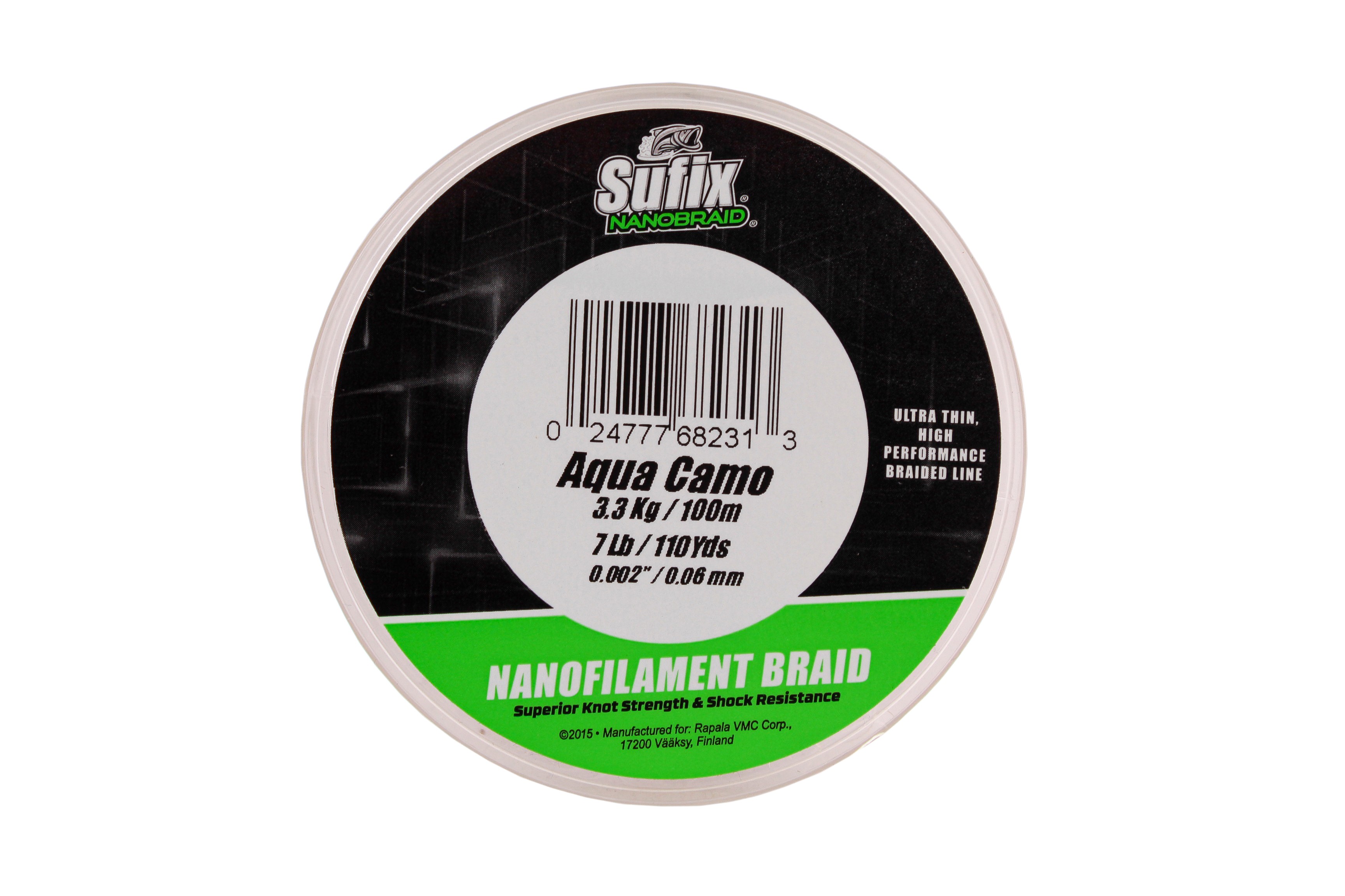 Шнур Sufix Nano Braid camo 100 м 0.06мм 3,3 кг - фото 1