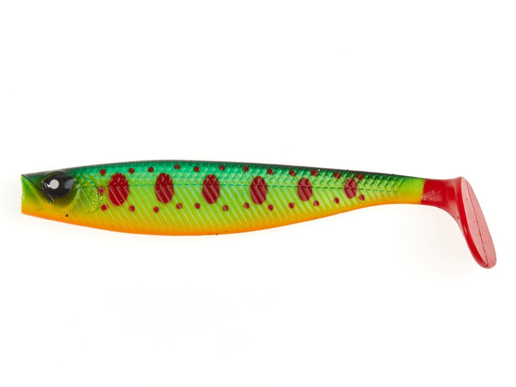 Приманка Lucky John Red Tail Shad 3,5&quot; PG01 5шт в уп - фото 1