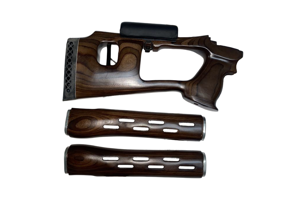 Приклад+цевье Левша Тигр тип СВД подушка левша фанера - фото 1