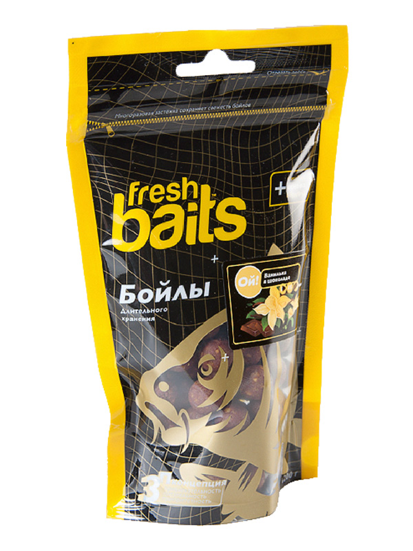 Бойлы Fresh Baits Ой! Ванилька в шоколаде 15мм 200г - фото 1