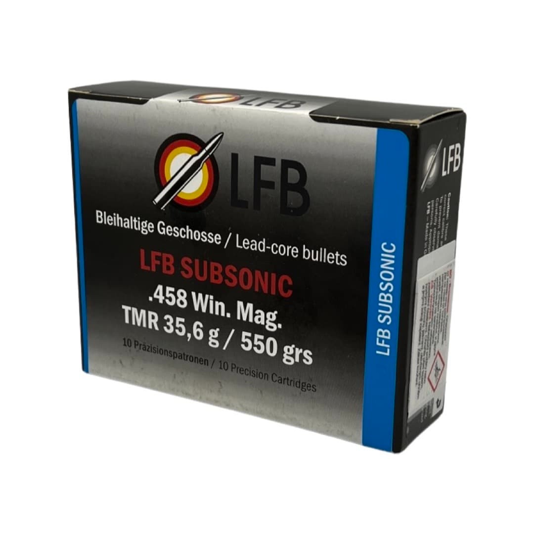 Патрон 458 WinMag LFB Subsonic TMR 35,6 гр - фото 1