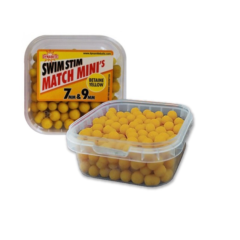 Пеллетс Dynamite Baits Swim stim match minis betaine yellow 7/9мм - фото 1