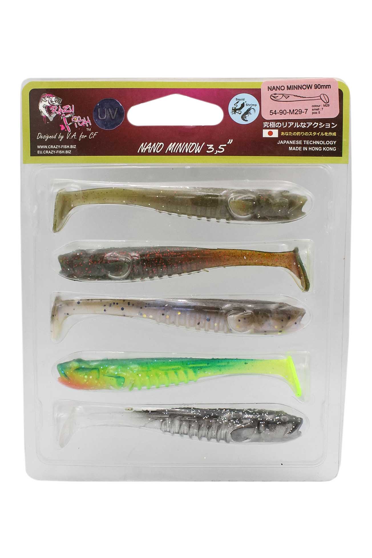 Приманка Crazy Fish Nano Minnow 3,5&quot; 54-90-M29-7 - фото 1