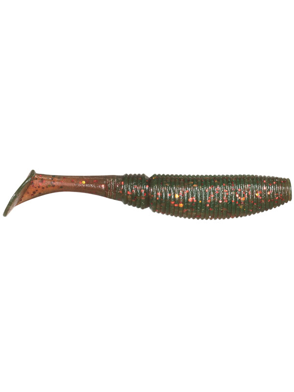 Приманка Sakura виброхвост Slit shad 75-3 044 motor oil 1/15