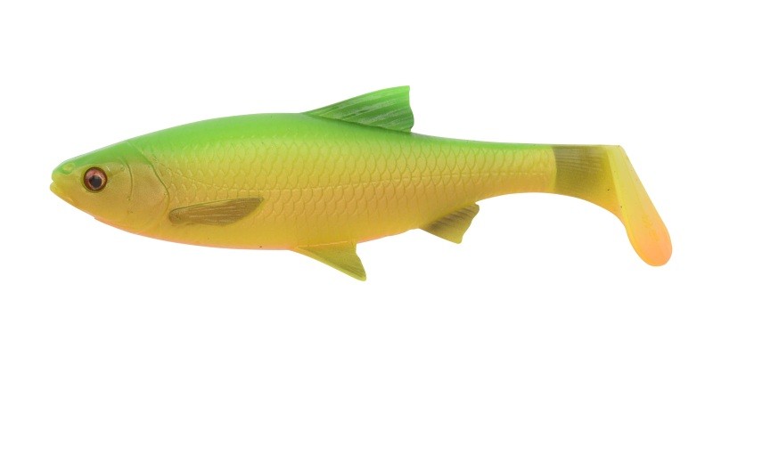 Приманка Savage Gear 3D LB river roach paddletail 18см 70гр firetiger 2шт - фото 1