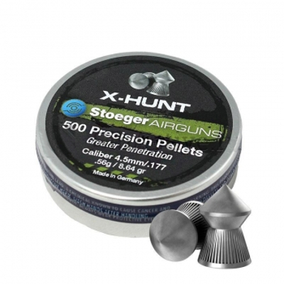 Пульки Stoeger X-Hunter point 4,5мм 500 шт - фото 1