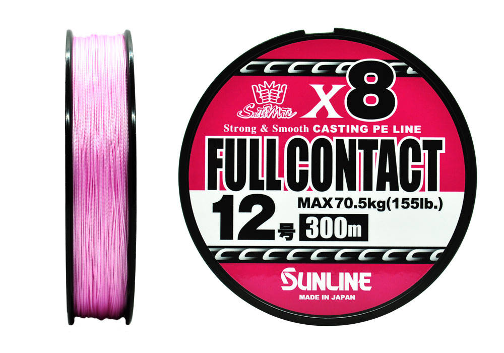 Шнур Sunline Full Contact X8 12,0 155lb 300м Sakura Pink - фото 1