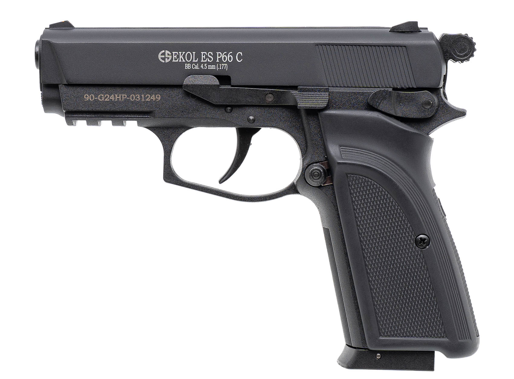 МП EKOL ES P66 C BLACK, к.4,5мм/.177 пневм. пистолет, металл (до 3Дж) - фото 1