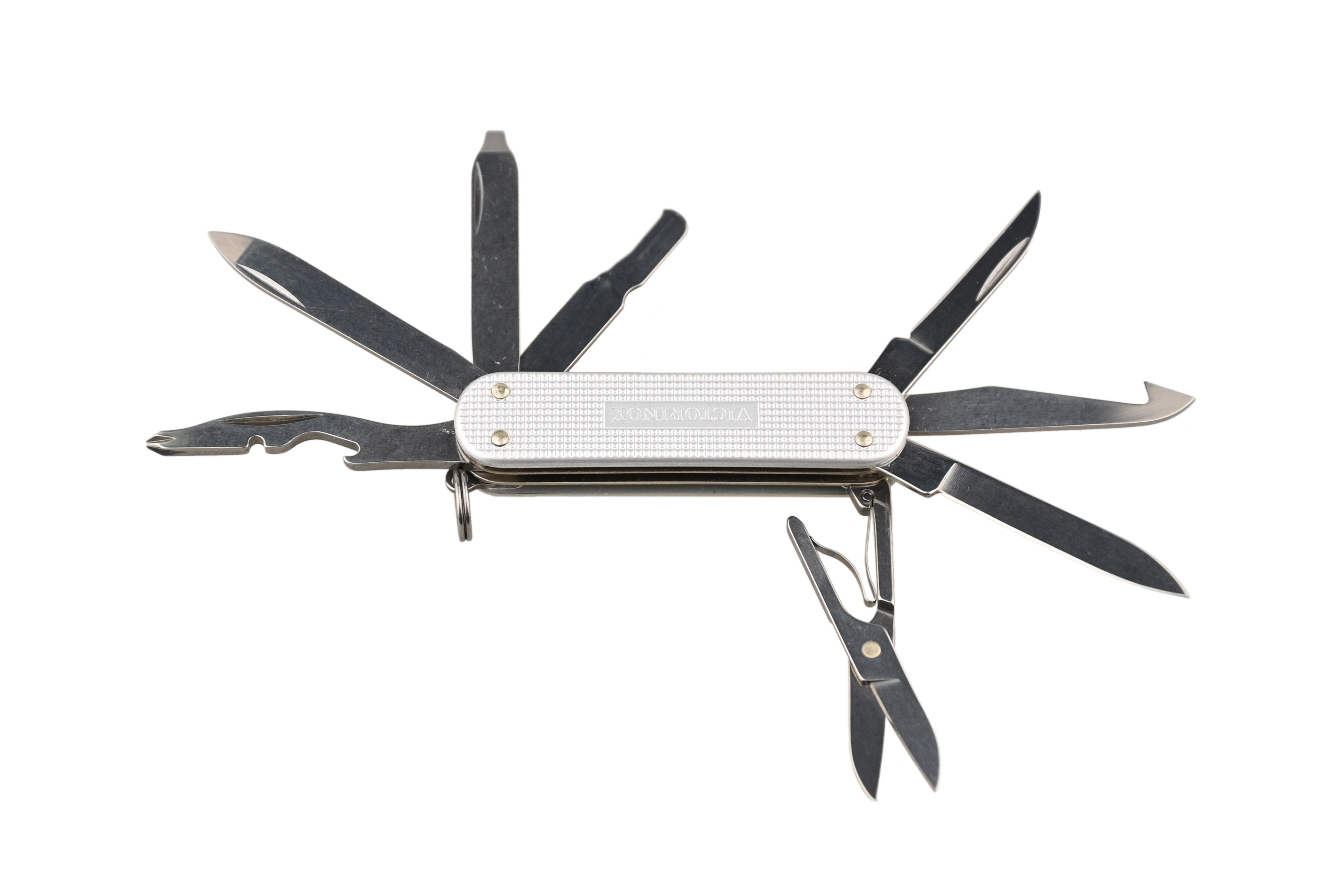 Нож Victorinox MiniChamp Alox 58мм 14 функций серебрянный купить в