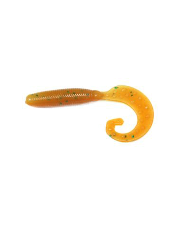 Приманка Reins твистер Fat G tail grub 3&quot; 308 marble chart orange - фото 1