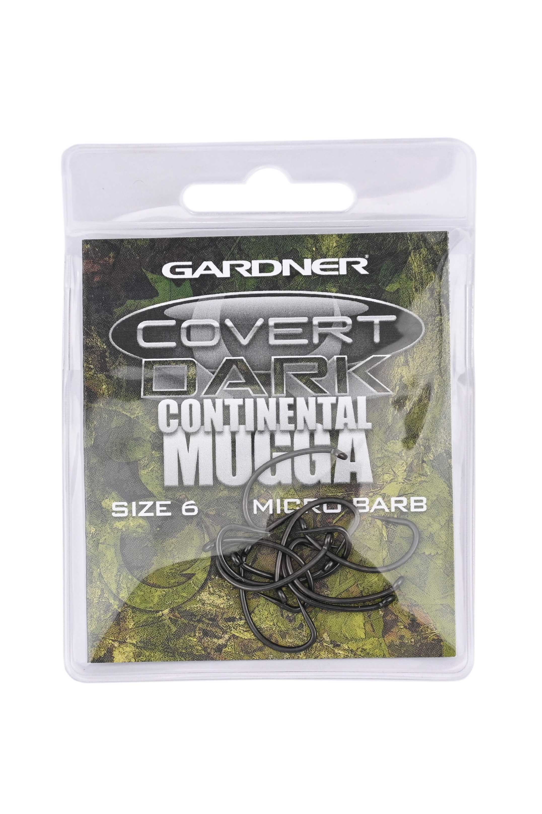 Крючки Gardner Covert dark continental mugga barbed №6