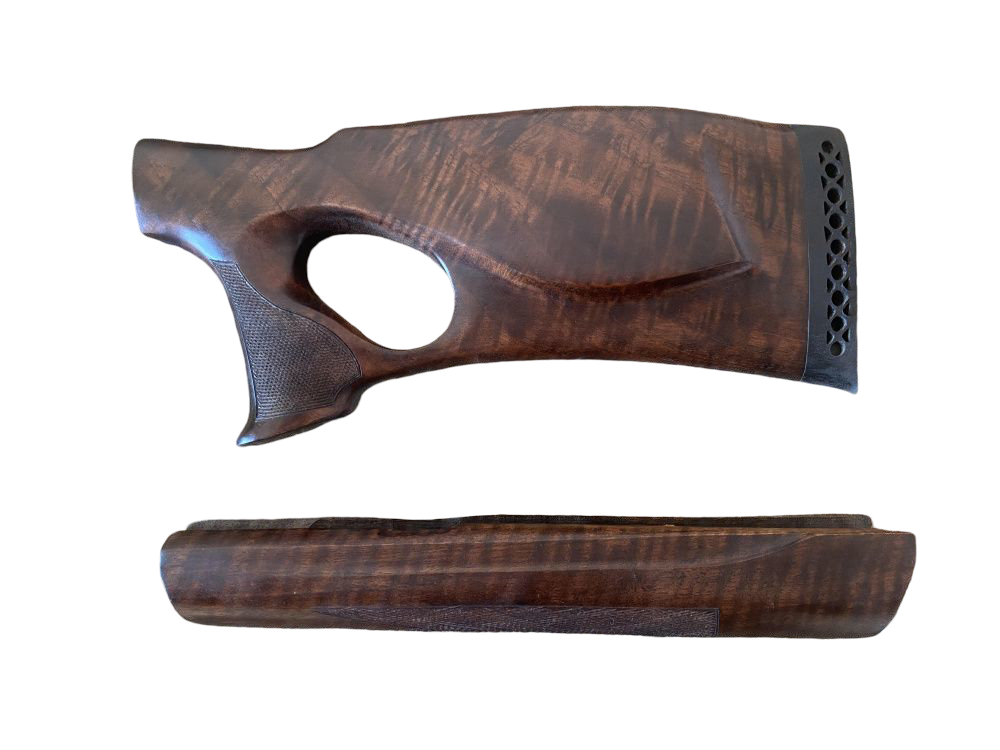 Приклад+цевье Левша МР-153 МК ортопед Премиум орех - фото 1