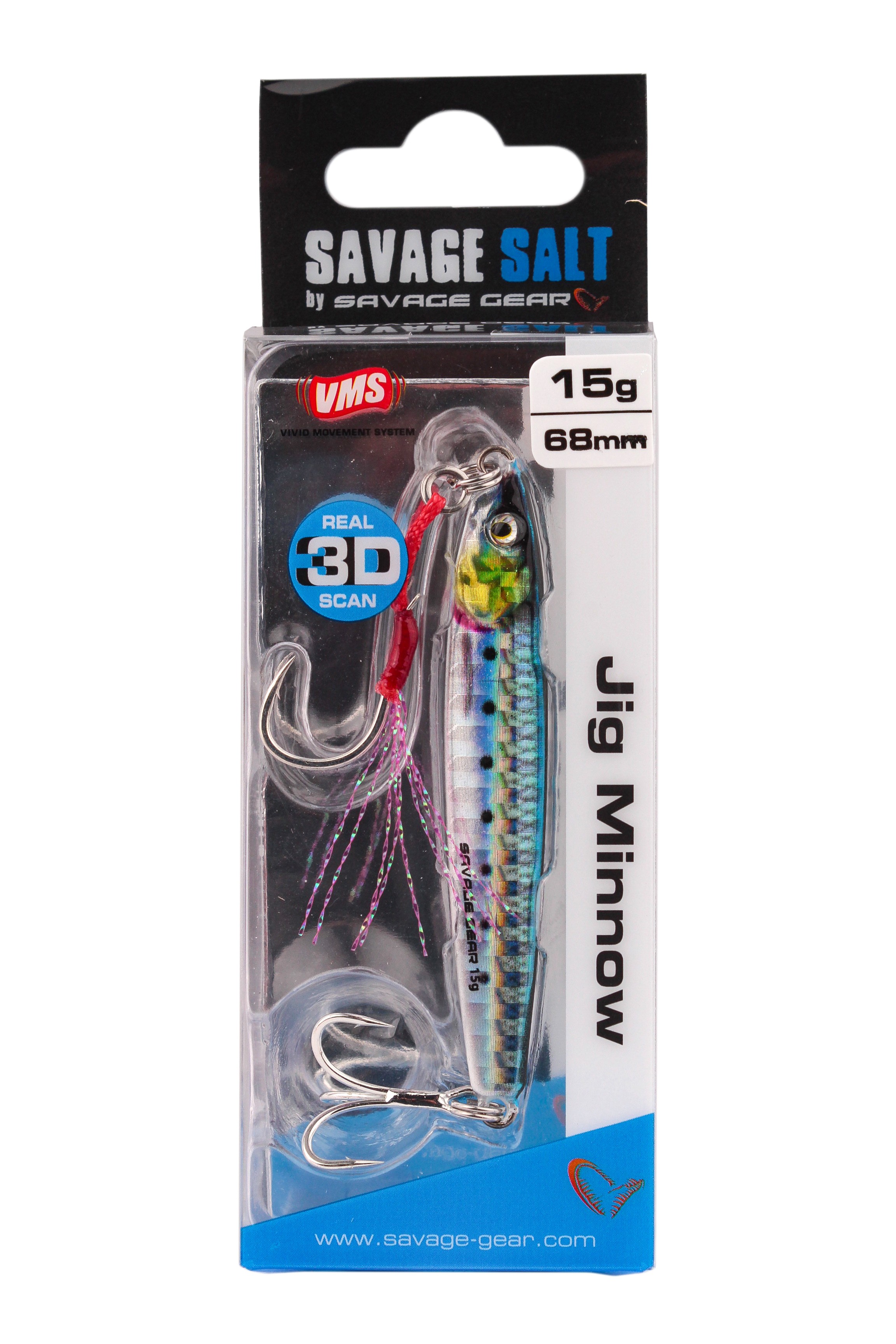 Пилькер Savage Gear 3D jig minnow 15гр 6.8см PHP sardine - фото 1