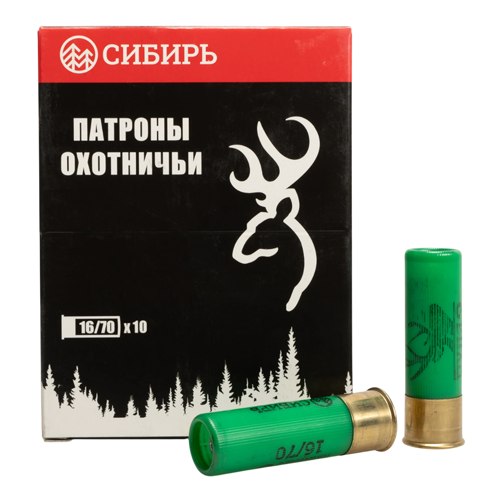 Патрон 16x70 Сибирь пуля Импульс-3 26гр - фото 1