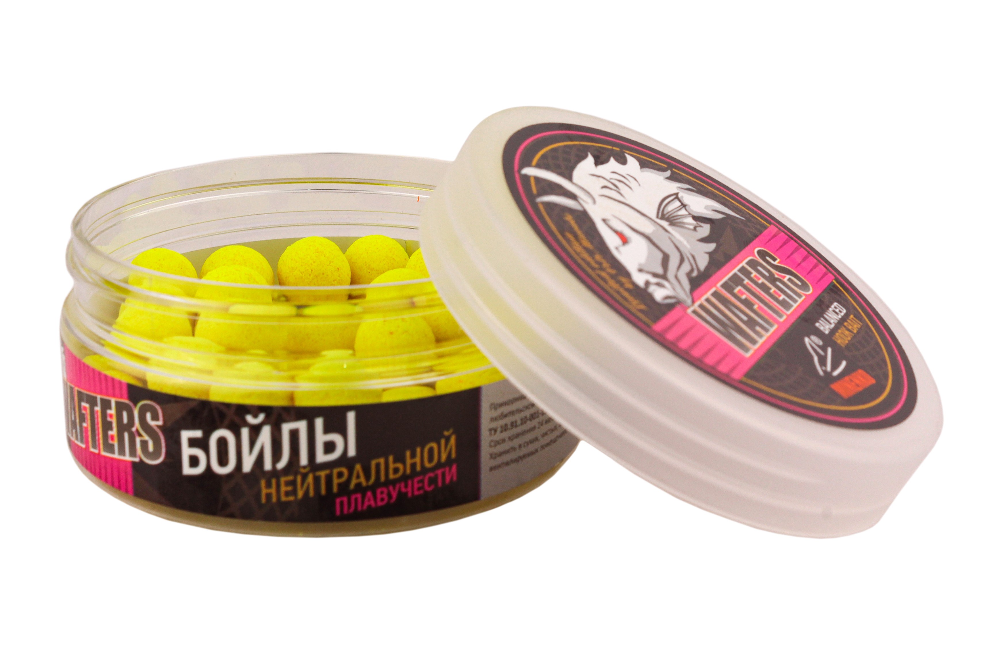 Бойлы MINENKO Wafters Pineapple Fluo 14мм 70гр банка - фото 1