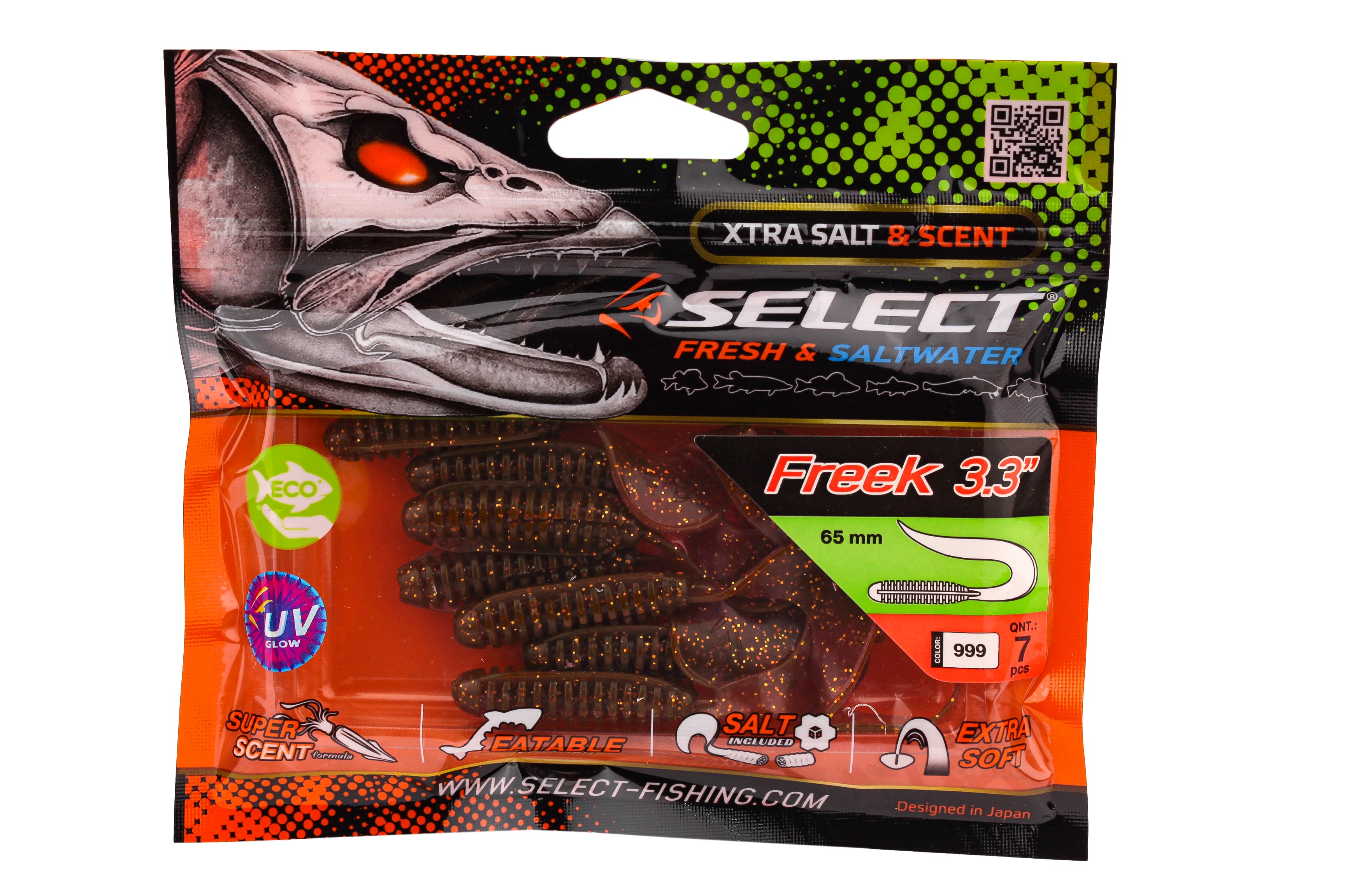 Приманка Select Freek 3.3" 999 уп 7шт - фото 1