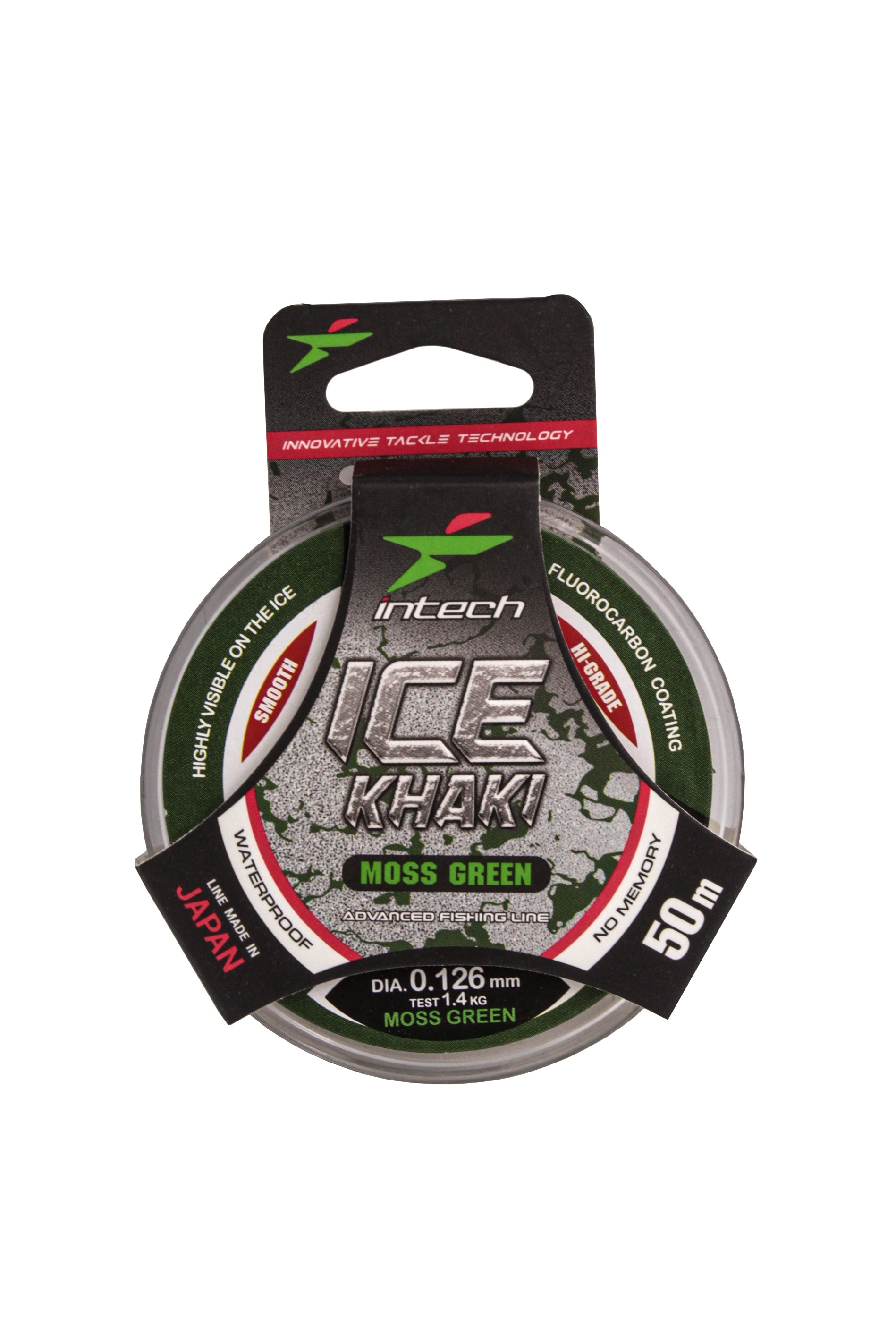 Леска Intech Ice Khaki moss green 50м 0.126мм 1.4кг - фото 1