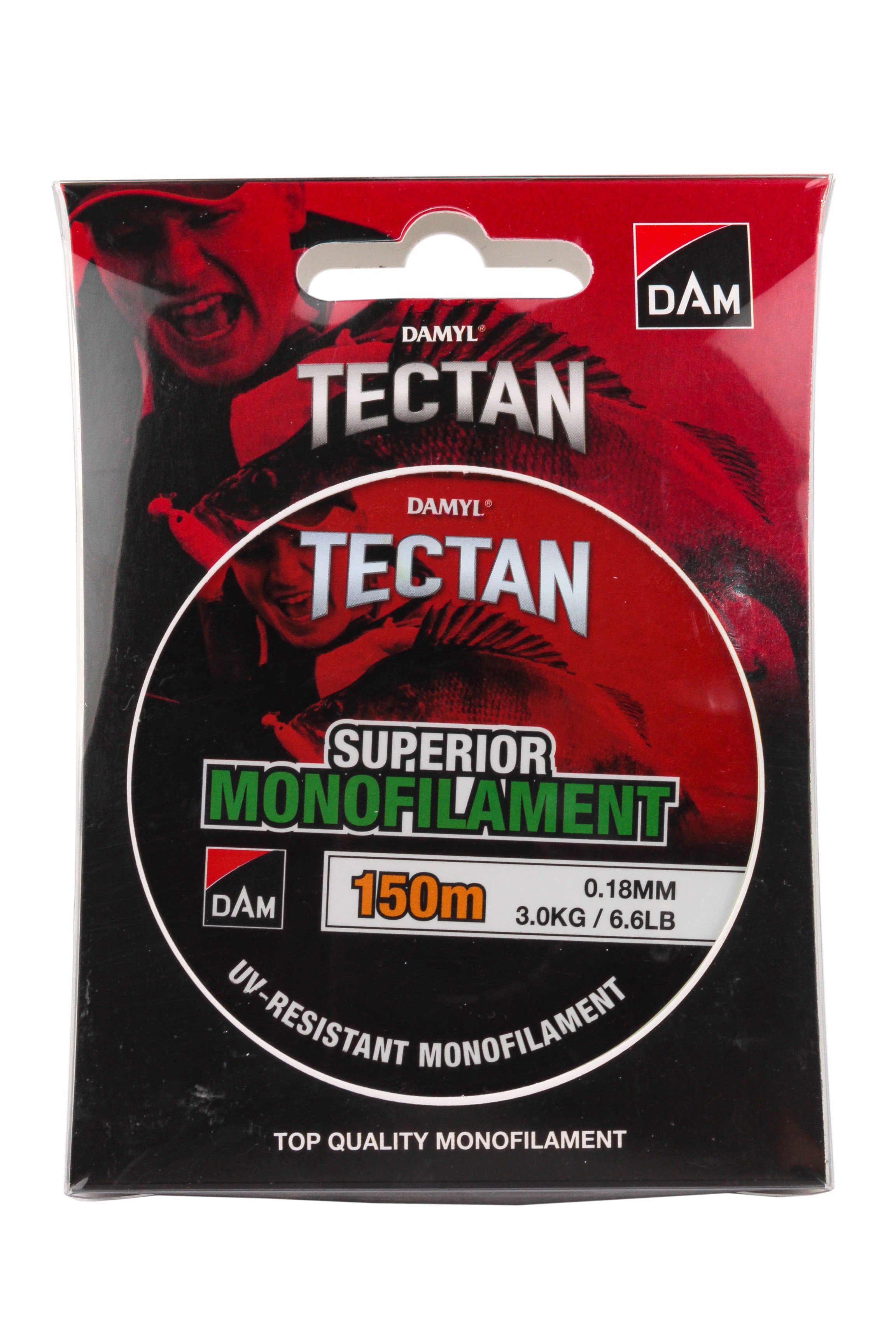 Леска DAM Tectan Superior 150м 0,18мм 3,0кг 6,6lbs green - фото 1