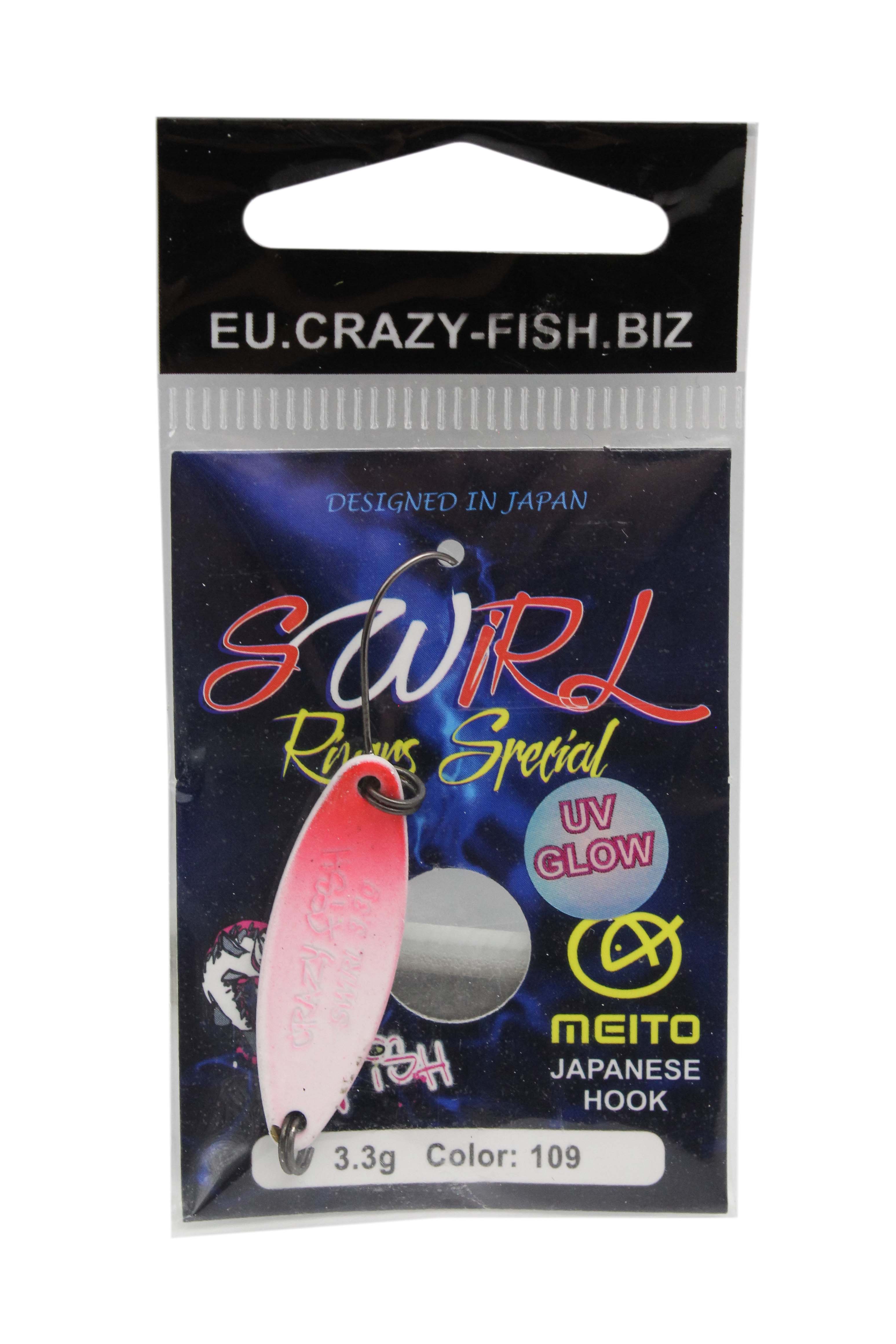 Блесна Crazy Fish Swirl №109 3.3гр - фото 1