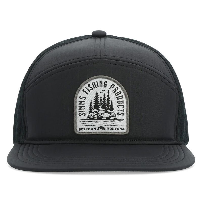 Кепка Simms 7-Panel Tech Trucker Black - фото 1