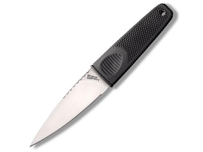 Нож Cold Steel Brave Heart фикс. клинок 10 см рук. кратон - фото 1