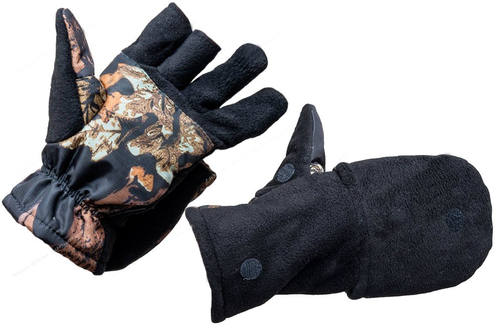 Перчатки Хольстер охотника-рыбака черный - фото 1