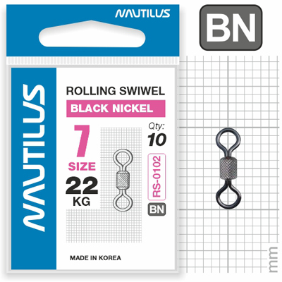 Вертлюг Nautilus Rolling Swivel 0102 №7 22кг - фото 1