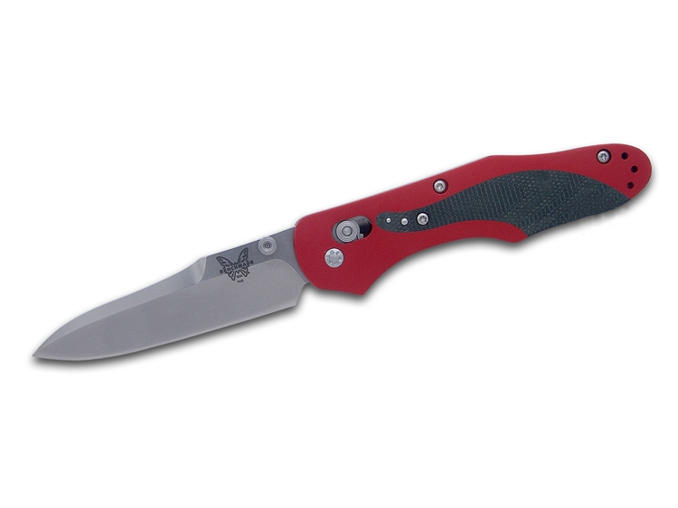Нож Benchmade Osborne Red скл. сталь D2 рук. алюминий красный - фото 1