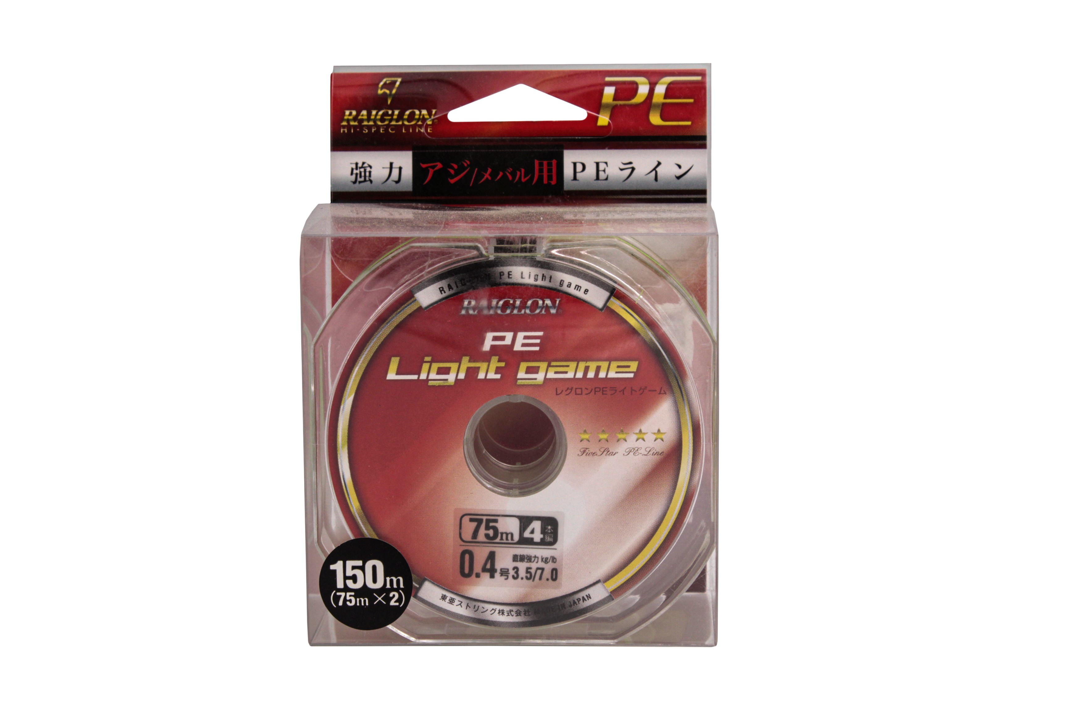 Шнур Raiglon PE light game 4 braid 150м PE 0,4/0,104мм